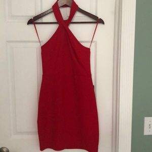 New Express red mini dress